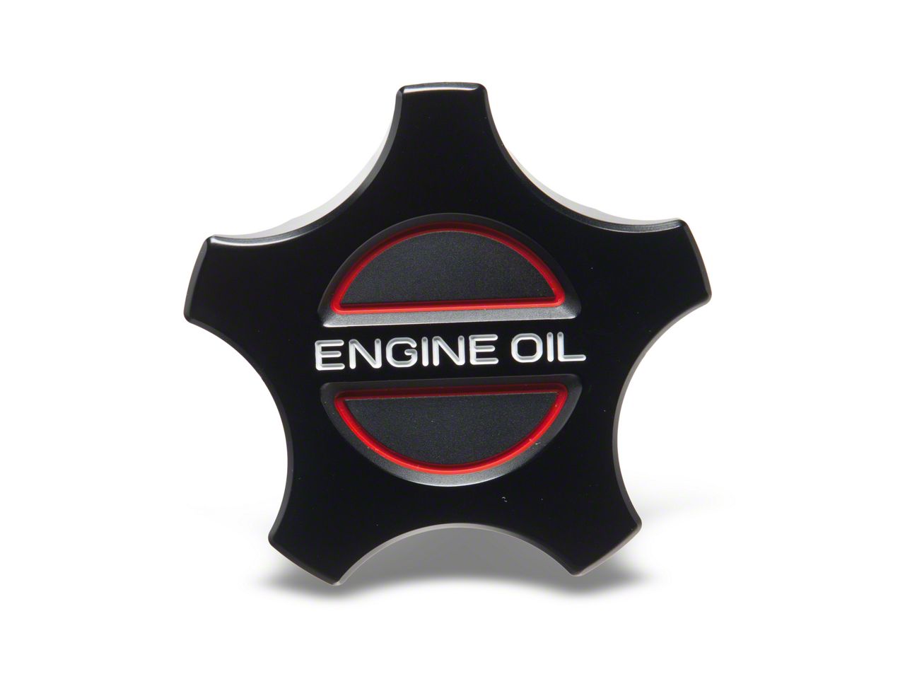 SpeedForm Mustang Modern Billet Oil Cap; Black 446092 (18-23