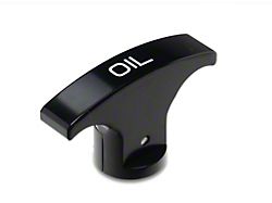 SpeedForm Modern Billet Oil Dipstick Handle; Black (05-14 Mustang V6)