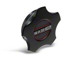 SpeedForm Modern Billet Washer Fluid Cap; Black (05-10 Mustang)