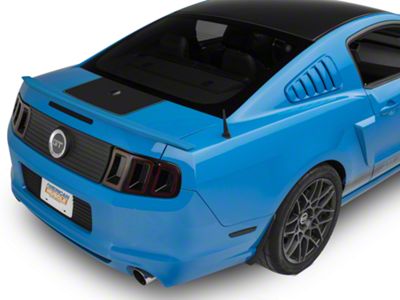 SpeedForm Rear Decklid Accent Decal; Matte Black (10-14 Mustang)