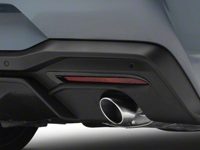 SpeedForm Rear Reflector Trim; Carbon Appearance (24-26 Mustang)