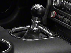 SpeedForm Shifter Accent Trim; Domed Carbon Fiber (15-23 Mustang)