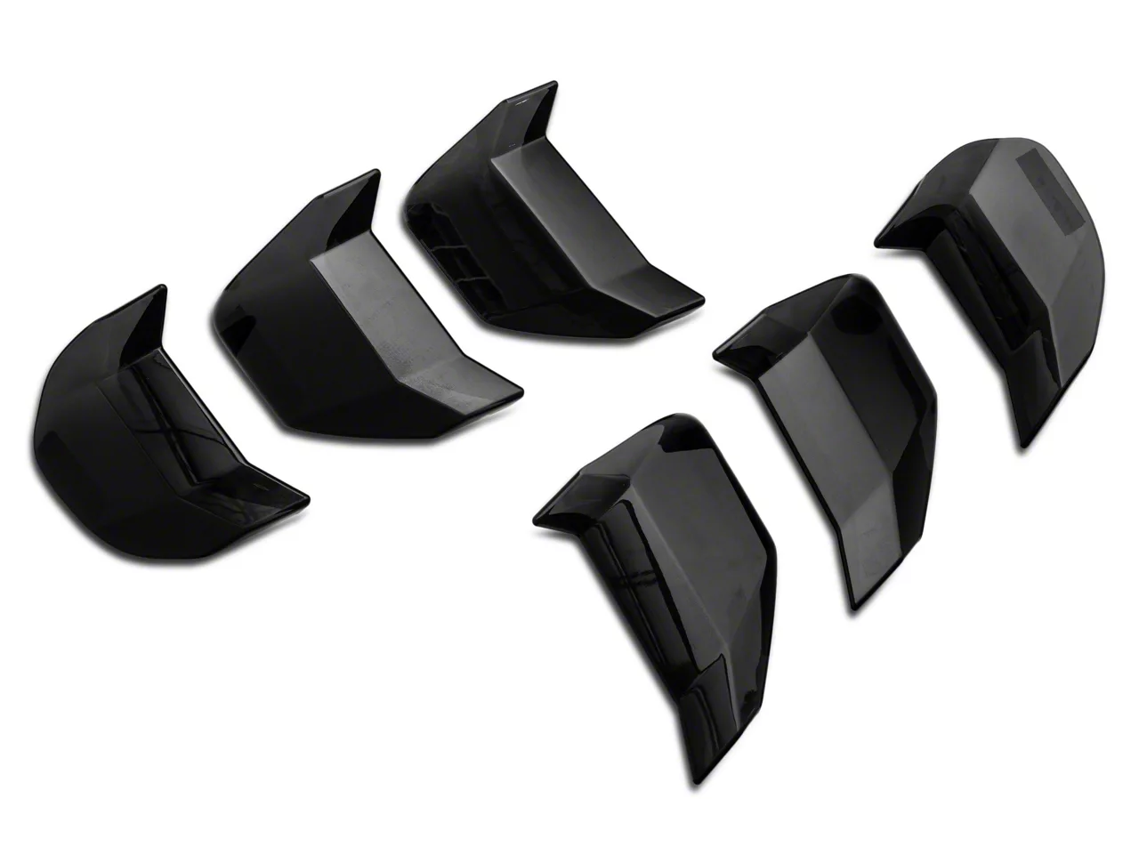 SpeedForm Mustang Tail Light Covers; Smoked 408480 (1823 Mustang GT