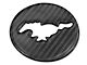 SpeedForm Steering Wheel Center Badge Accent Trim; Domed Carbon Fiber (15-23 Mustang)