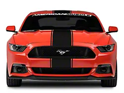 SpeedForm Super Snake Style Stripes; Gloss Black (15-23 Mustang)
