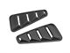 SpeedForm Quarter Window Louvers; Textured Carbon Appearance (05-09 Mustang Coupe)