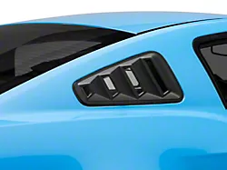SpeedForm Quarter Window Louvers; Matte Black (10-14 Mustang Coupe)