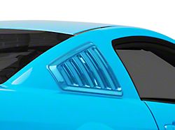 SpeedForm Quarter Window Louvers; Pre-Painted (05-14 Mustang Coupe)