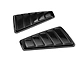 SpeedForm Quarter Window Louvers; Pre-Painted (05-14 Mustang Coupe)