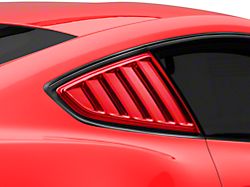 SpeedForm Quarter Window Louvers; Pre-Painted (15-23 Mustang Fastback)