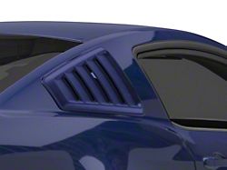 SpeedForm Quarter Window Louvers; Unpainted (05-14 Mustang Coupe)