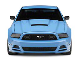 SpeedForm Single Inlet Ram Air Hood with Heat Extractor Vents; Unpainted (13-14 Mustang GT, V6)