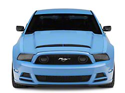 SpeedForm Split Inlet Ram Air Hood with Inner Heat Extractor Vents; Unpainted (13-14 Mustang GT, V6)