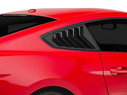 SpeedForm Sport Quarter Window Louvers; Matte Black (15-23 Mustang Fastback)