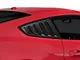 SpeedForm Vintage Quarter Window Louvers; Carbon Fiber Appearance (15-23 Mustang Fastback)