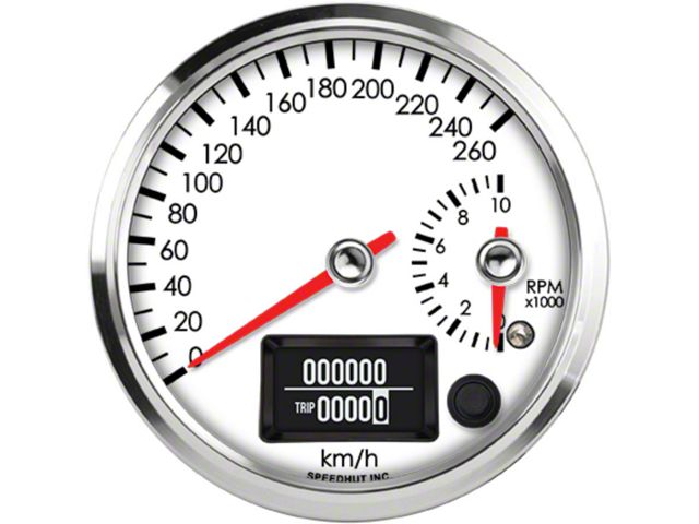 Empty Speedometer Rpm Speedhut Universal AM Legacy Series 4-Inch Dual Gauge; 260 KM/H GPS ...