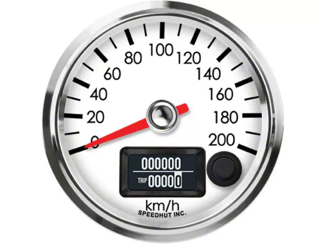 Speedhut Universal AM Legacy Series 2-5/8-Inch GPS Speedometer; 200 KM ...