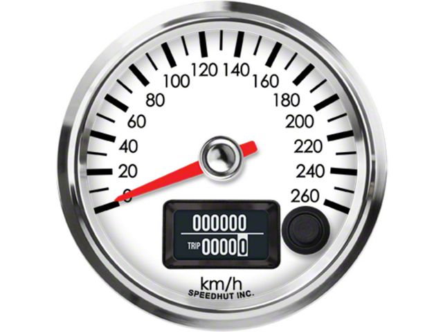 Speedhut Universal AM Legacy Series 2-5/8-Inch GPS Speedometer; 260 KM ...