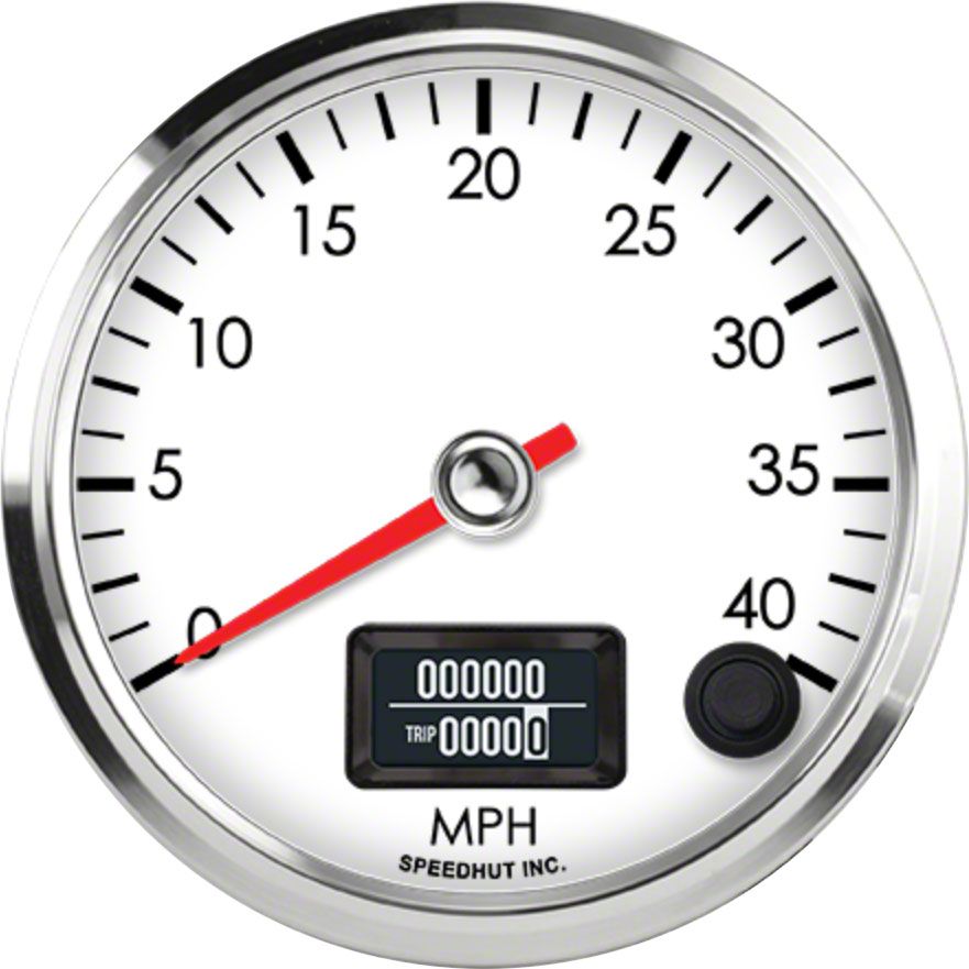 Speedometer47 Speedhut Universal AM Legacy Series 3-3/8-Inch GPS Speedometer; 40 MPH ...