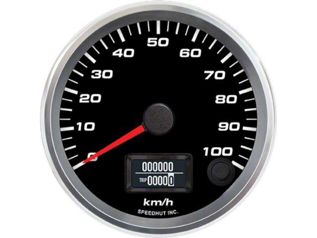 Three Wheel Speedometer Speedhut Universal AM Revolution Series 3-3/8-Inch GPS Speedometer; 100 ...