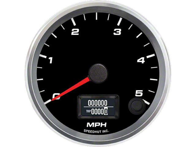 Three Wheel Speedometer Speedhut Universal AM Revolution Series 3-3/8-Inch GPS Speedometer; 5 ...