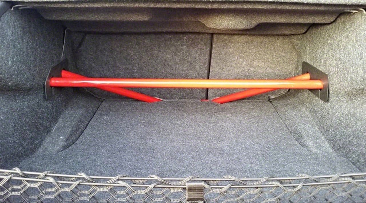 SpeedLogix Challenger 4Point Rear Shock Tower Brace; Bare SX3065012