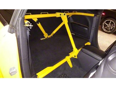 SpeedLogix Bolt-In Harness Bar; Yellow (08-23 Challenger)