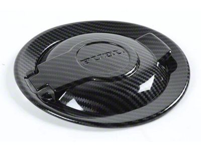 SpeedLogix Fuel Door Cover; Carbon Fiber (08-23 Challenger)