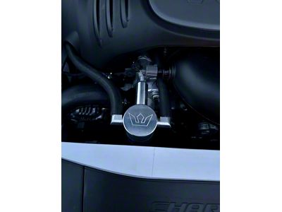 SpeedLogix Oil Catch Can; Flat Black (09-23 5.7L HEMI Challenger)