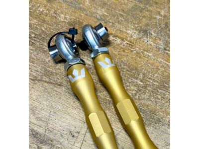 SpeedLogix Short Adjustable Rear Sway Bar End Links; Gold (08-23 Challenger)