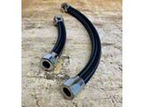 Stainless Steel Braided Oil Catch Can Line Kit; Red Fitting (09-23 5.7L HEMI Challenger w/o Shaker Hood)