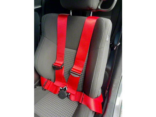 SpeedLogix 4-Point Camlock Elite Racing Harness Belt; Red (Universal; Some Adaptation May Be Required)