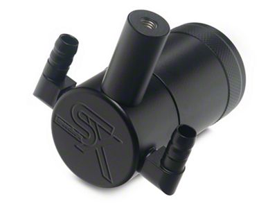 Oil Catch Can; Flat Black (06-23 5.7L HEMI Charger)
