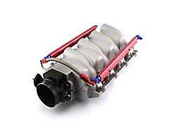 Speedmaster Aluminum Intake Manifold with 90mm Throttle Body; Satin (98-02 5.7L Camaro)