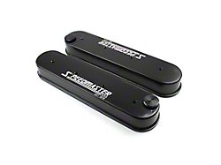 Speedmaster Aluminum Valve Covers without Coil Mounts; Black (98-02 5.7L Camaro; 10-15 6.2L Camaro)