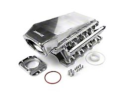 Speedmaster 98mm 4-Bolt Fabricated High Ram Air EFI Intake Manifold; Polished (11-23 Mustang GT)