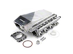 Speedmaster 98mm 4-Bolt Fabricated Low Ram Air EFI Intake Manifold; Polished (11-23 Mustang GT)