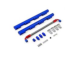 Speedmaster Aluminum Fuel Injector Rail Kit; Blue (96-04 Mustang GT)