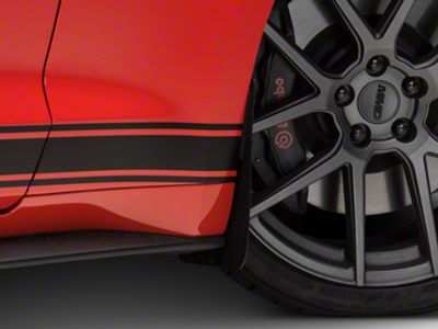 SpeedForm No-Drill Splash Guards; Front and Rear (15-23 Mustang GT, EcoBoost, V6)