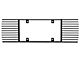 SpeedForm Modern Billet Rear License Plate Frame; Black Billet (99-04 Mustang)