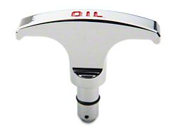 SpeedForm Modern Billet Oil Dipstick Handle; Chrome (05-23 Mustang GT)