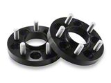 SR Performance 20mm Hubcentric Wheel Spacers; Black (15-25 Mustang)