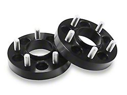 SR Performance 25mm Hubcentric Wheel Spacers; Black (15-25 Mustang)