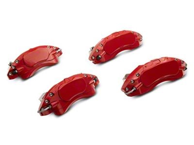 SR Performance Brake Caliper Covers; Red; Front and Rear (16-24 Camaro LS & LT w/ Single Piston Front Calipers)