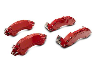 SR Performance Brake Caliper Covers; Red; Front and Rear (16-24 Camaro SS w/ 4-Piston Front Calipers)