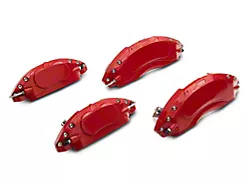 SR Performance Brake Caliper Covers; Red; Front and Rear (11-23 Challenger R/T w/ Dual Piston Front Calipers; 2014 Challenger Rallye, Redline; 17-23 Challenger GT, T/A; 12-23 Challenger SXT w/ Dual Piston Front Calipers)