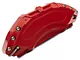 SR Performance Brake Caliper Covers; Red; Front and Rear (2011 Challenger SE; 11-14 Challenger R/T w/ Single Piston Front Calipers; 12-23 Challenger SXT w/ Single Piston Front Calipers)
