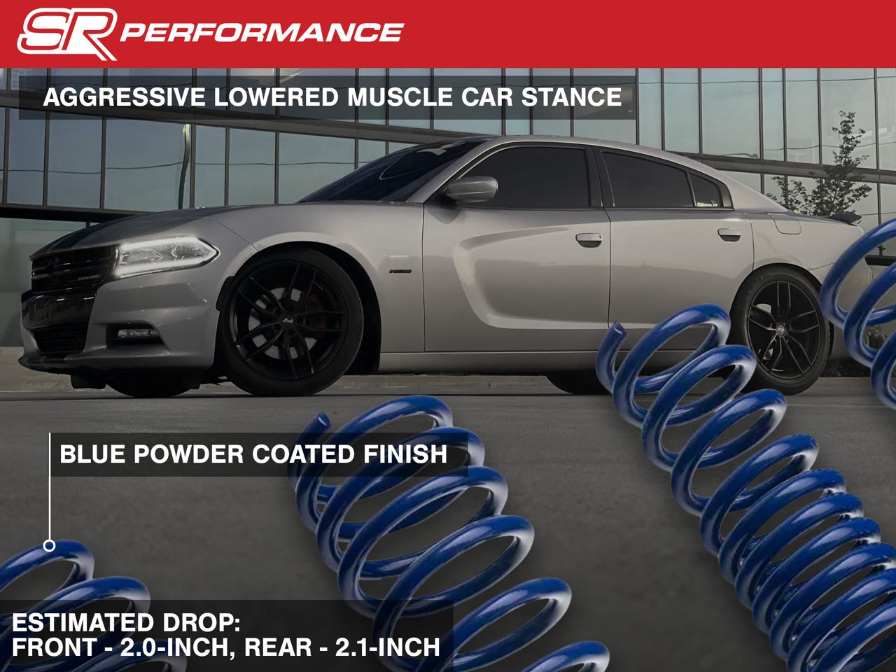 SR Performance Lowering Springs (06-23 RWD Charger, Excluding SRT)