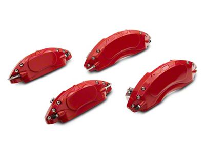 SR Performance Brake Caliper Covers; Red; Front and Rear (11-23 Charger R/T & SXT w/ Dual Piston Front Calipers; 15-17 AWD Charger SE w/ Dual Piston Front Calipers; 18-23 Charger Daytona, GT w/ Dual Piston Front Calipers)