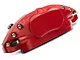 SR Performance Brake Caliper Covers; Red; Front and Rear (11-23 Charger R/T & SXT w/ Dual Piston Front Calipers; 15-17 AWD Charger SE w/ Dual Piston Front Calipers; 18-23 Charger Daytona, GT w/ Dual Piston Front Calipers)